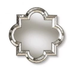 Staunton And Henry Cloverleaf Art Deco Decorative Wall Mirror