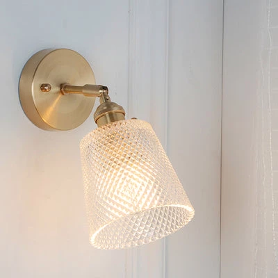 Staunton And Henry Vintage Glass And Brass Wall Light 8 Staunton And Henry Vintage Glass And Brass Wall Light