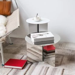 Staunton And Henry Furniture Modern Slimline Round Coffee Table