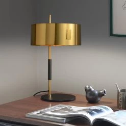 Staunton And Henry Mondo Gold And Black Table Lamp Lighting