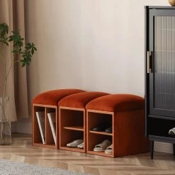 Staunton And Henry Furniture Geanie Shoe Storage Stool