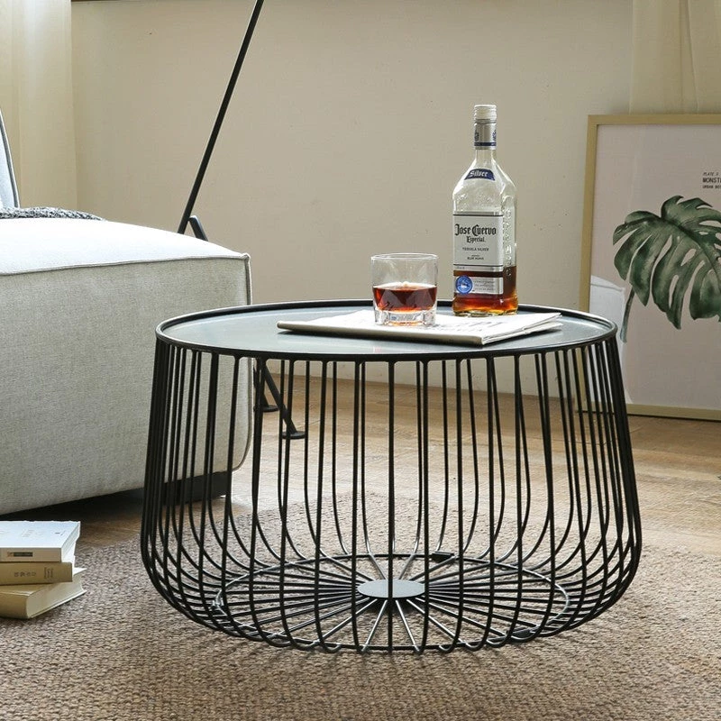 Staunton And Henry Round Metal Frame Coffee Table 1 Staunton And Henry Round Metal Frame Coffee Table
