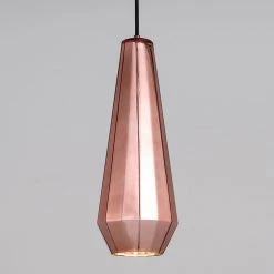 Staunton And Henry Lighting Geometric Copper Pendant Light