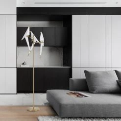 Staunton And Henry Polly Origami Bird Floor Lamp Lighting