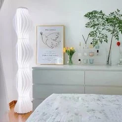 Staunton And Henry Aurora White Floor Lamp