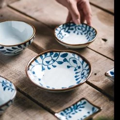 Staunton And Henry Kitchen Akari Blue And White Japanese Sauce Dish