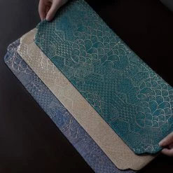 Staunton And Henry Oriental Silk Placemat - Set Of 4