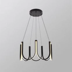 Staunton And Henry Lighting Modern Art Deco U Shape Chandelier