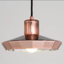 Staunton And Henry Lighting Geometric Copper Pendant Light