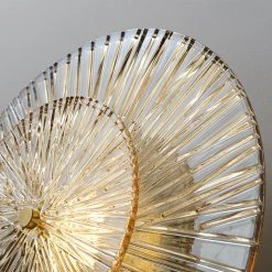 Staunton And Henry Flora Round Glass And Gold Wall Light Lighting