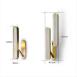 Staunton And Henry Colt Style Slim Gold Wall Light