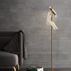 Staunton And Henry Ambrose Gold Floor Lamp Lighting