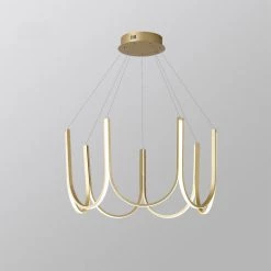 Staunton And Henry Lighting Modern Art Deco U Shape Chandelier
