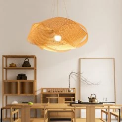 Staunton And Henry Lighting Modern Bamboo Entwined Ceiling Light