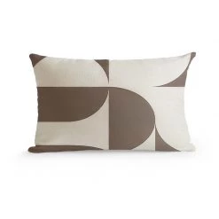 Staunton And Henry Abstract Beige Throw Cushion Home Accessories