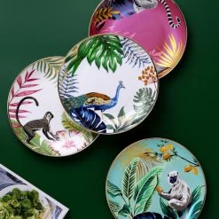 Staunton And Henry Jungle Safari Dessert And Dinner Plate Set Kitchen