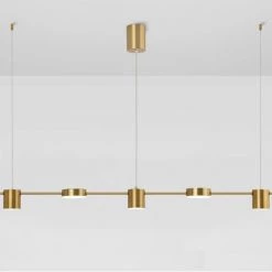 Staunton And Henry Lighting Modern Linear Gold Hanging Track Lights 13 Staunton And Henry Lighting Modern Linear Gold Hanging Track Lights