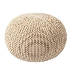 Staunton And Henry Furniture Chunky Knit Pouf