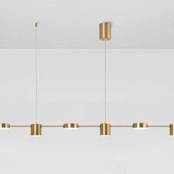 Staunton And Henry Lighting Modern Linear Gold Hanging Track Lights 15 Staunton And Henry Lighting Modern Linear Gold Hanging Track Lights