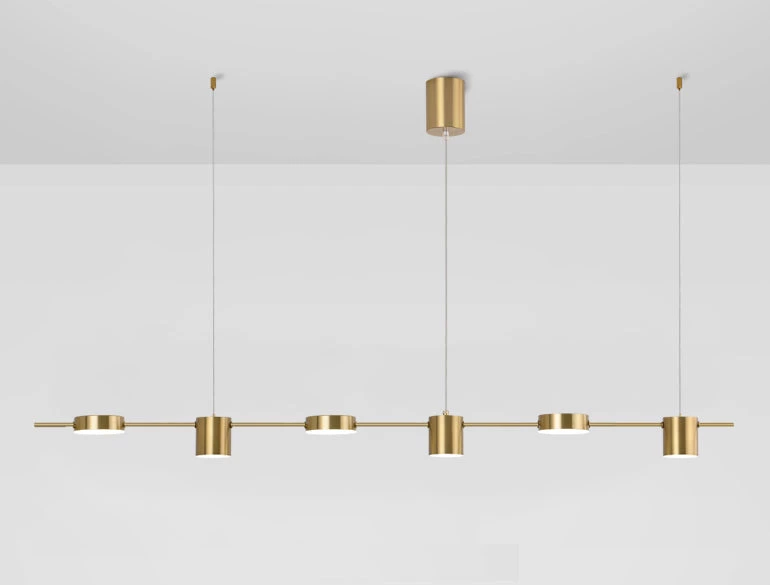 Staunton And Henry Lighting Modern Linear Gold Hanging Track Lights 8 Staunton And Henry Lighting Modern Linear Gold Hanging Track Lights