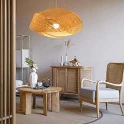 Staunton And Henry Lighting Modern Bamboo Entwined Ceiling Light