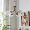 Staunton And Henry Lighting Vintage Style Glass Globes Chandelier