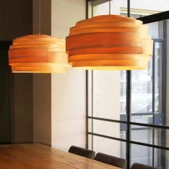 Staunton And Henry Studio Vayehi Light Cloud Wood Veneer Ceiling Light Lighting
