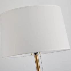 Staunton And Henry Mila Metal Floor Lamp White Shade Lighting