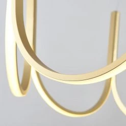 Staunton And Henry Lighting Modern Art Deco U Shape Chandelier