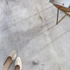 Staunton And Henry Rugs Premium Grey And Cream Faux Cowhide Rug