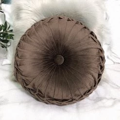 Staunton And Henry Round Pleated Vintage Style Cushion