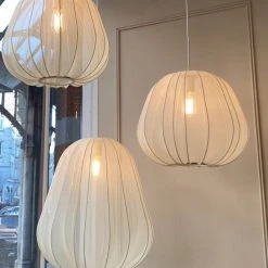 Staunton And Henry Modern Fabric Hanging Lantern Lighting