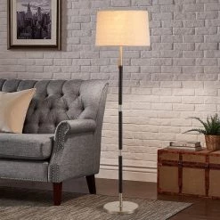 Staunton And Henry Mila Metal Floor Lamp White Shade Lighting