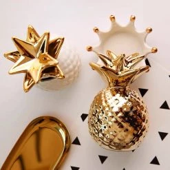 Staunton And Henry Gold Pineapple Ornament