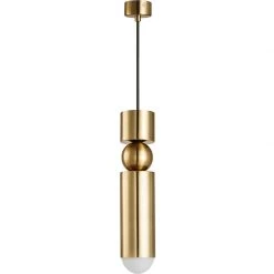 Staunton And Henry Retro Modern Brass Pendant Light