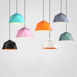 Staunton And Henry Macaron Color Geometric Pendant Light Lighting