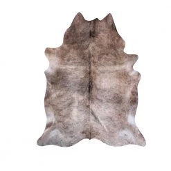 Staunton And Henry Premium Tricolor Brown Faux Cowhide Rug