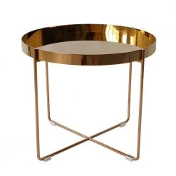 Staunton And Henry Furniture Habibi Copper Tray Side Table