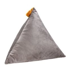 Staunton And Henry 3D Velvet Triangle Throw Cushion Home Accessories