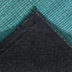 Staunton And Henry Grey And Turquoise Chunky Weave Rug