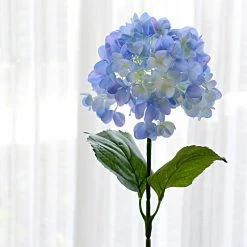 Staunton And Henry White Hydrangea Silk Flowers Stem Home Accessories