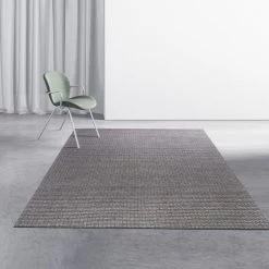 Staunton And Henry Naya Light Grey Chunky Weave Wool Rug Rugs