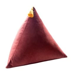 Staunton And Henry 3D Velvet Triangle Throw Cushion Home Accessories