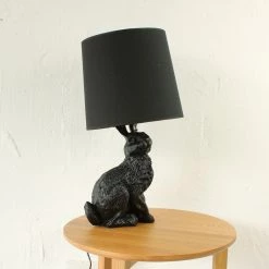 Staunton And Henry Mooi Style Black Rabbit Table Lamp Lighting