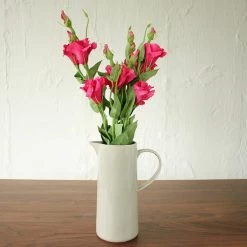 Staunton And Henry Home Accessories Pink Lisianthus Flowers - Set Of 3 Stems