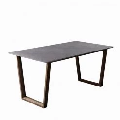 Staunton And Henry Furniture Gray Sintered Stone Top Dining Table