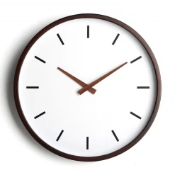 Staunton And Henry Wall Decor Minimalist Wall Clock With Beech Wood Frame
