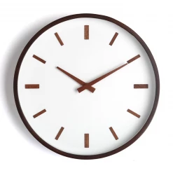 Staunton And Henry Wall Decor Minimalist Wall Clock With Beech Wood Frame