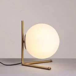Staunton And Henry Retro Modern Brass Table Lamp Lighting