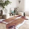 Staunton And Henry Premium Brown And White Faux Cowhide Rug